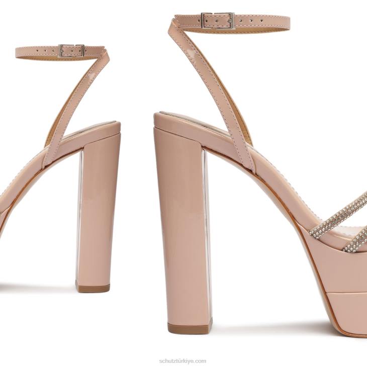 Schutz N42F665piper patentli sentetik sandalet Güzel Gül