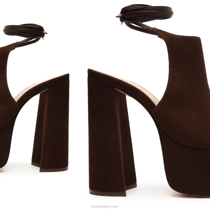 Schutz N42F667blakely süet sandalet yeni bizon