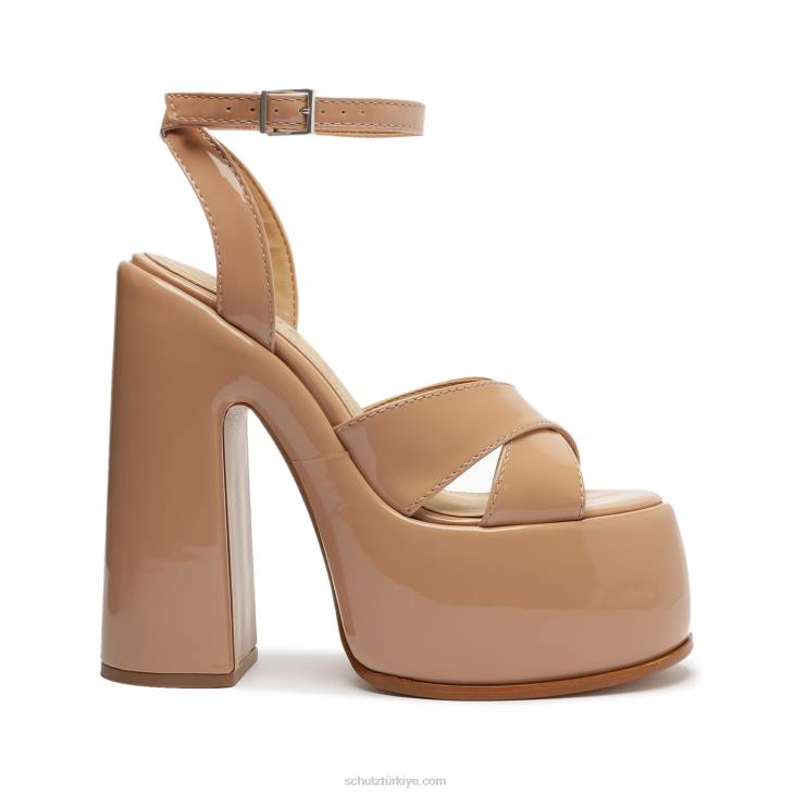 Schutz N42F669pattie rugan sandalet yeni şeftali