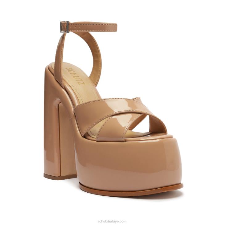 Schutz N42F669pattie rugan sandalet yeni şeftali