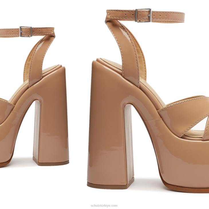 Schutz N42F669pattie rugan sandalet yeni şeftali