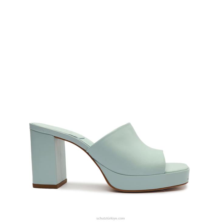 Schutz N42F676ammy nappa deri sandalet yumuşak gökyüzü