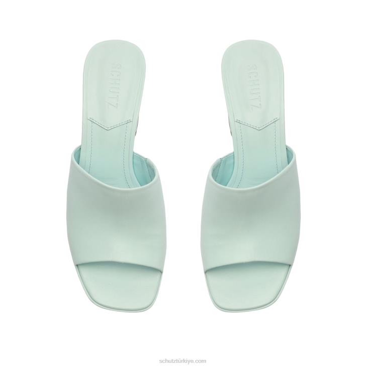 Schutz N42F676ammy nappa deri sandalet yumuşak gökyüzü