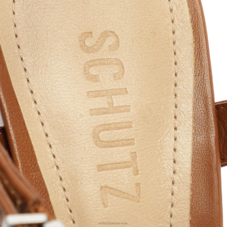 Schutz N42F681keefa nappa deri sandalet yeni ahşap