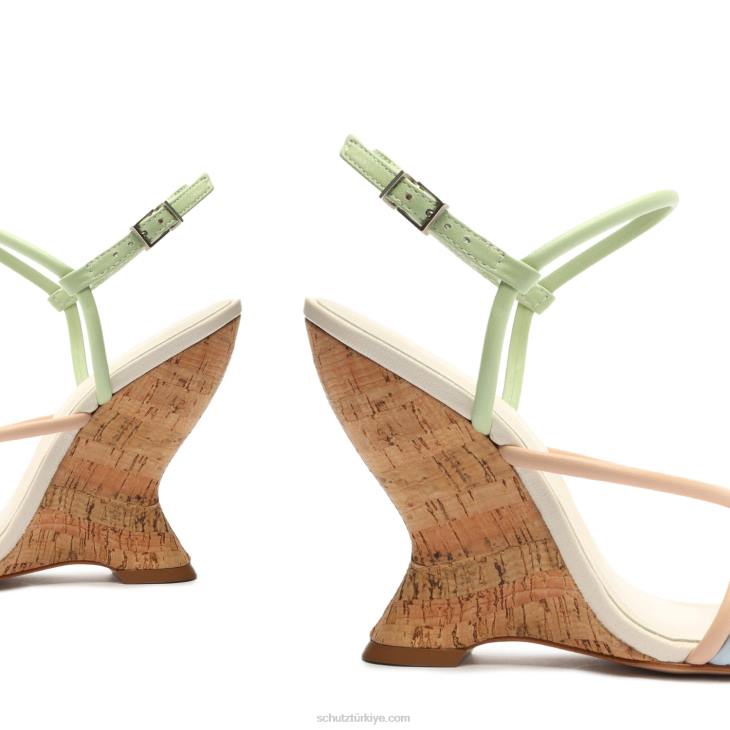 Schutz N42F456daryl nappa deri sandalet gökyüzü yolu