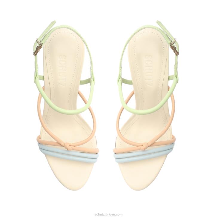 Schutz N42F456daryl nappa deri sandalet gökyüzü yolu