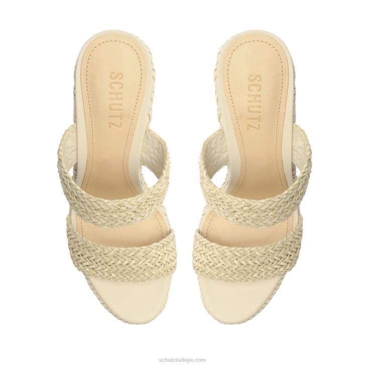 Schutz N42F460malini nappa deri sandalet inci