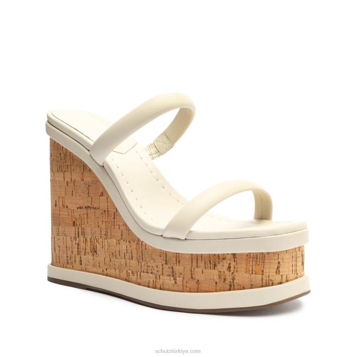 Schutz N42F464ully günlük Nappa deri sandalet inci