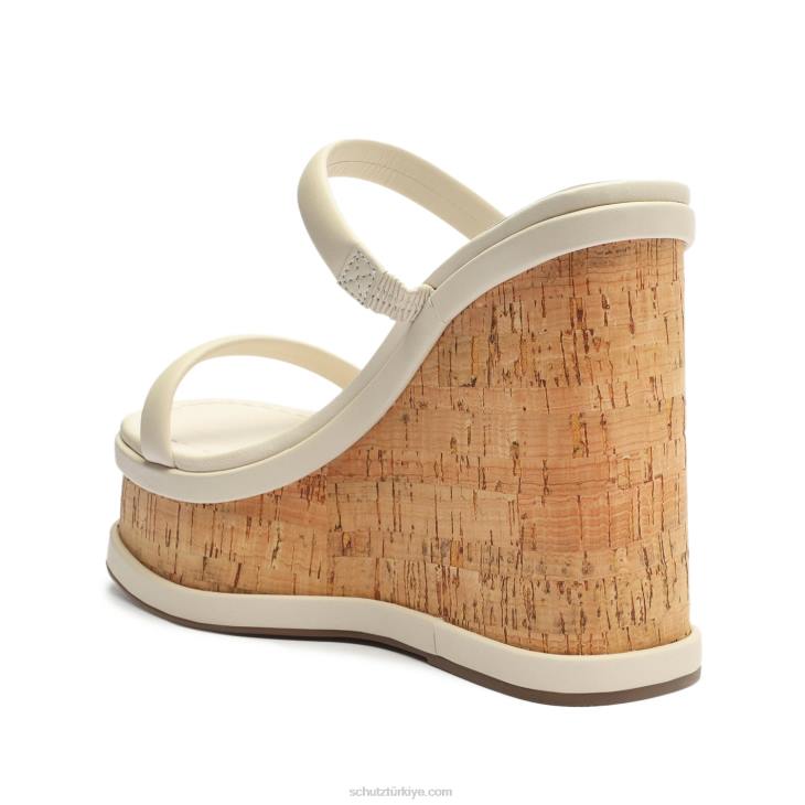 Schutz N42F464ully günlük Nappa deri sandalet inci