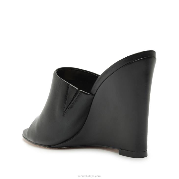 Schutz N42F482Lucy gündelik Nappa deri sandalet siyah