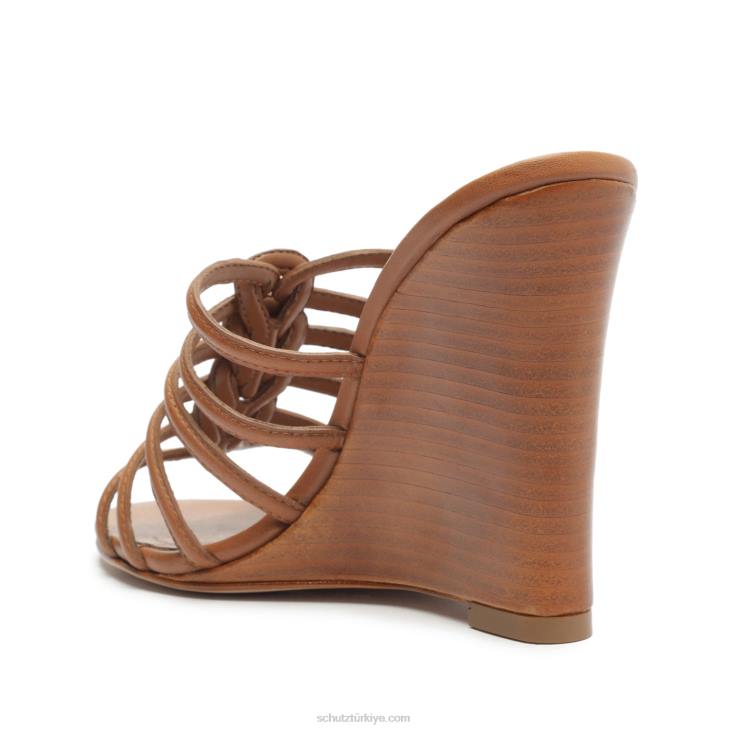 Schutz N42F483octavia dana derisi sandalet yeni ahşap