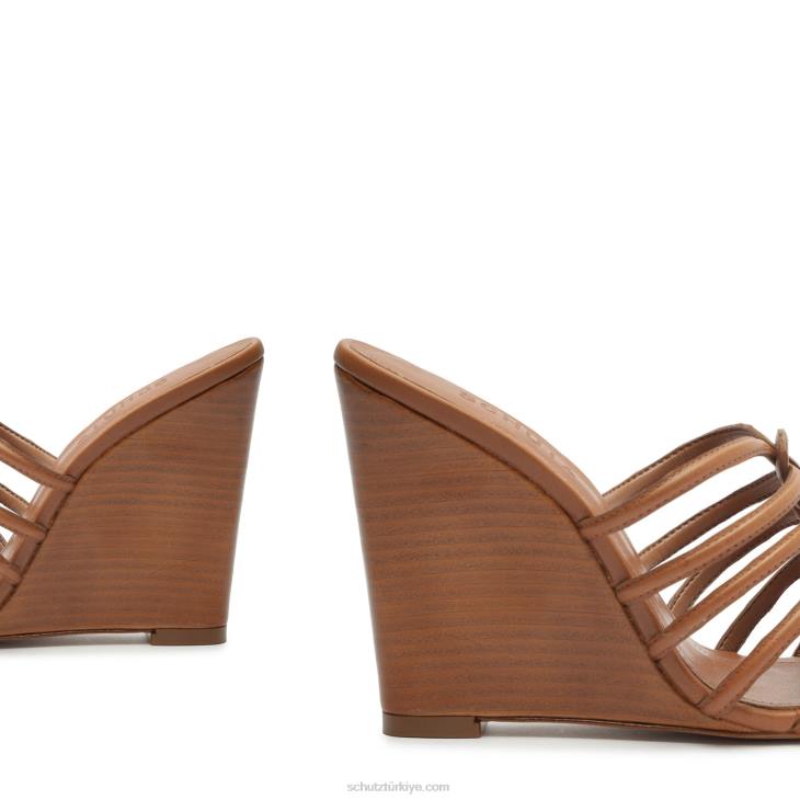 Schutz N42F483octavia dana derisi sandalet yeni ahşap