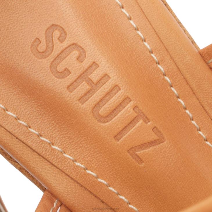 Schutz N42F487marcela atanado deri sandalet bal şeftali