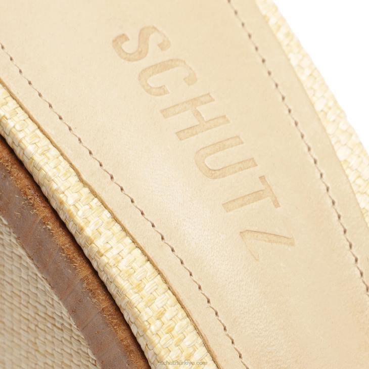 Schutz N42F491dalle vahşi leopar desenli deri sandalet doğal