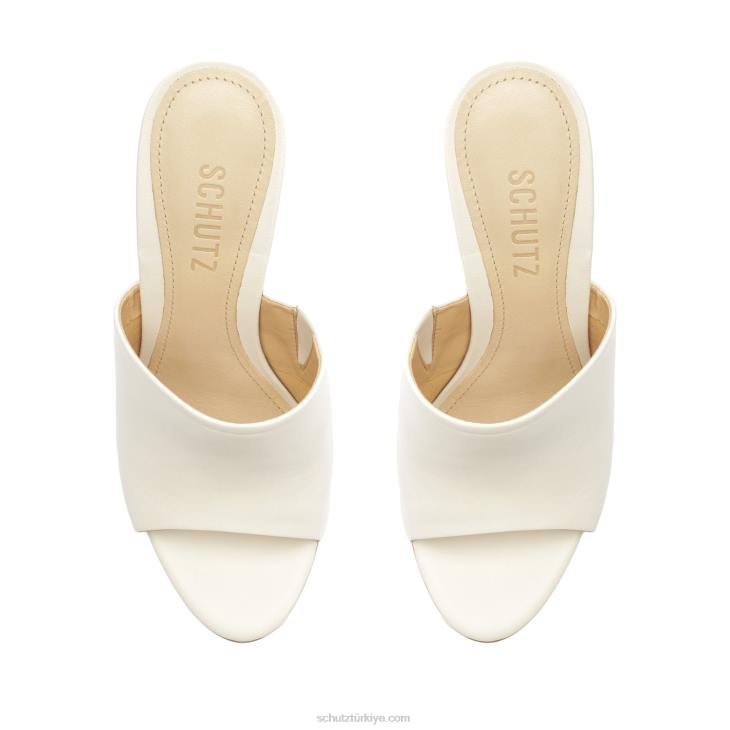 Schutz N42F492Lucy gündelik Nappa deri sandalet inci