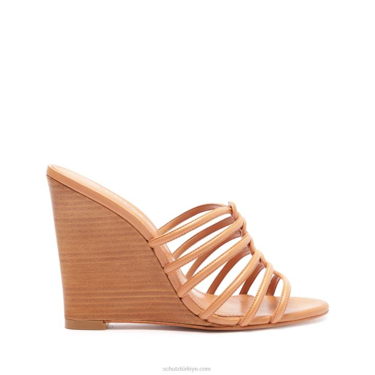 Schutz N42F494octavia dana derisi sandalet bal şeftali