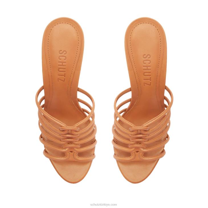 Schutz N42F494octavia dana derisi sandalet bal şeftali