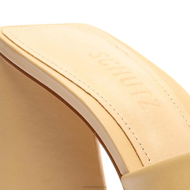 Schutz N42F108lizah deri sandalet bal beji