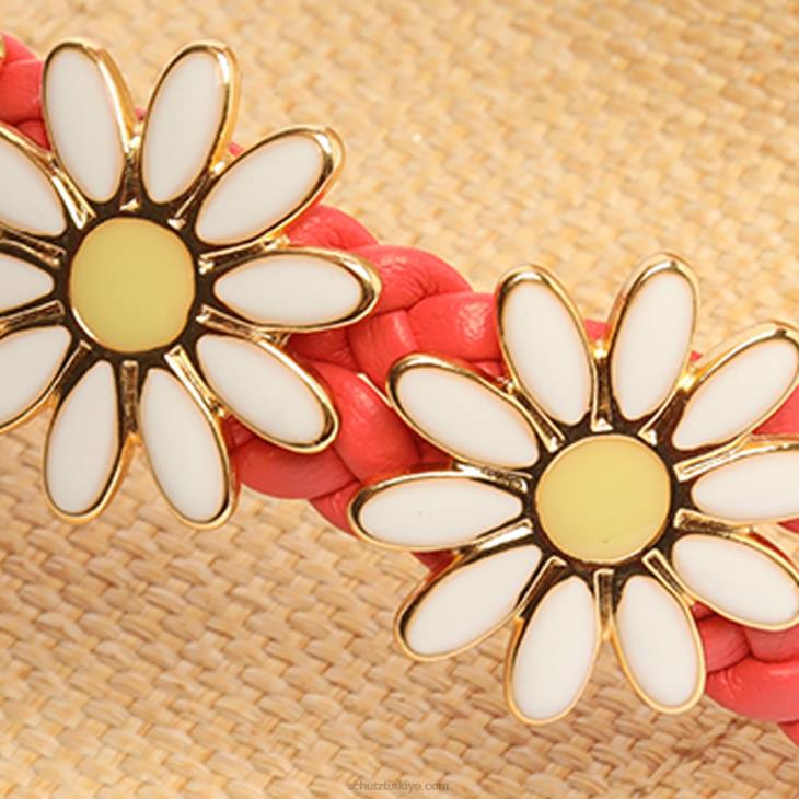 Schutz N42F112hina atanado deri sandalet mercan