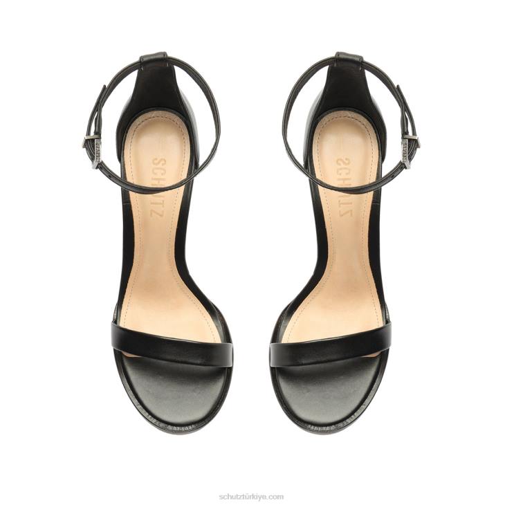 Schutz N42F118suzy lee nappa deri sandalet siyah