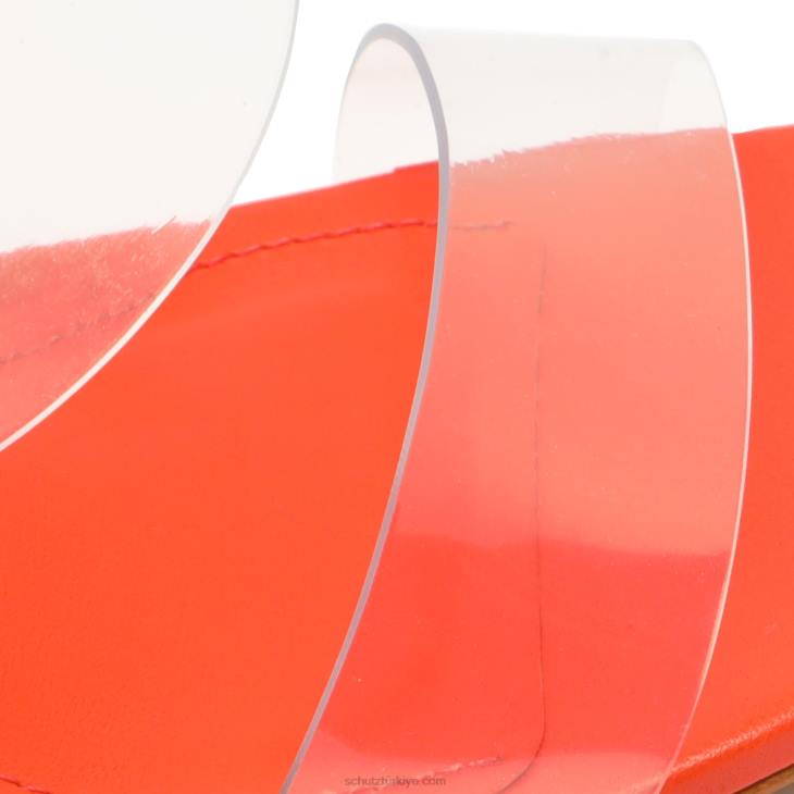 Schutz N42F121zafer yüksek blok sandalet parlak mandalina