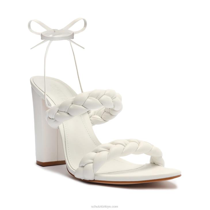 Schutz N42F124zarda yüksek blok sandalet beyaz