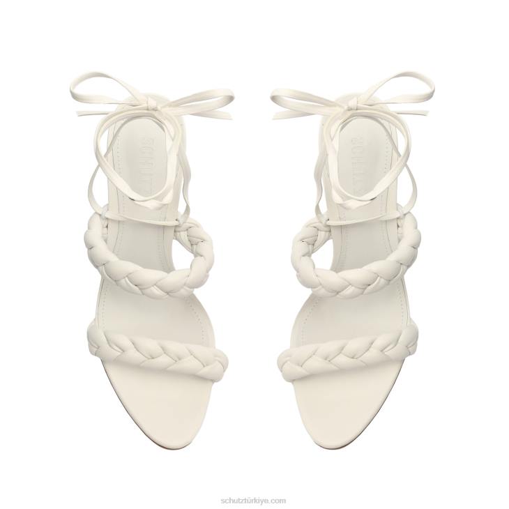 Schutz N42F124zarda yüksek blok sandalet beyaz