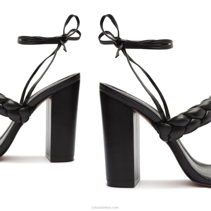 Schutz N42F125zarda yüksek blok sandalet siyah