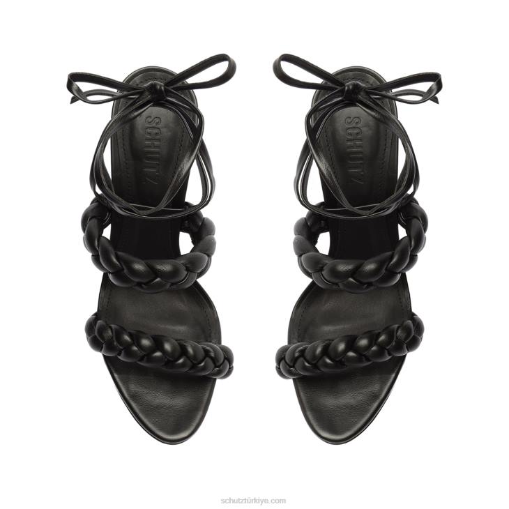 Schutz N42F125zarda yüksek blok sandalet siyah