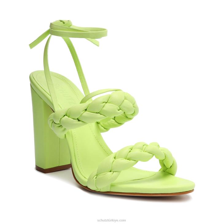Schutz N42F126zarda yüksek blok sandalet yeşil taze