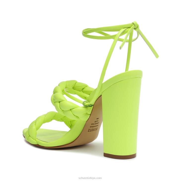 Schutz N42F126zarda yüksek blok sandalet yeşil taze
