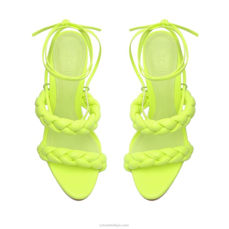 Schutz N42F126zarda yüksek blok sandalet yeşil taze