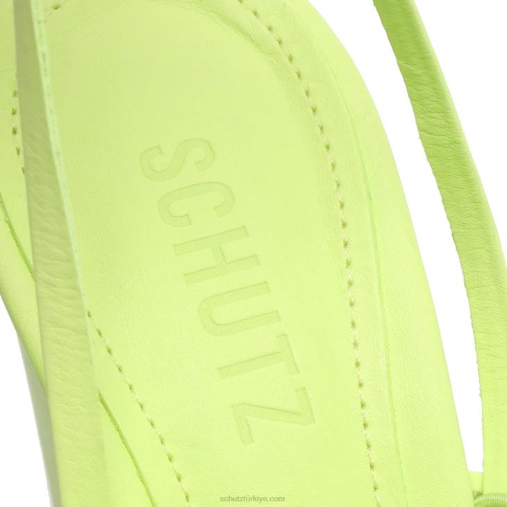Schutz N42F126zarda yüksek blok sandalet yeşil taze