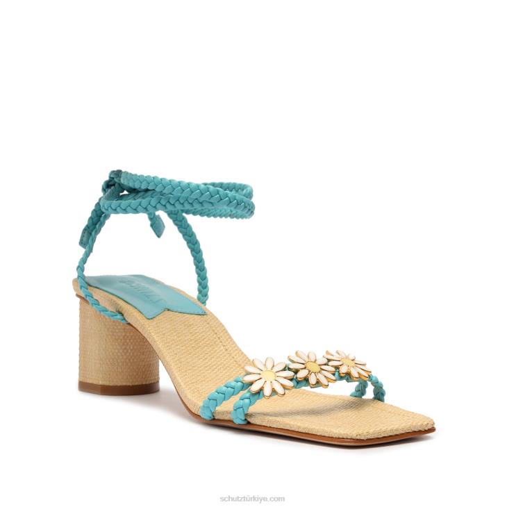 Schutz N42F140hina orta atanado deri sandalet nehir suyu