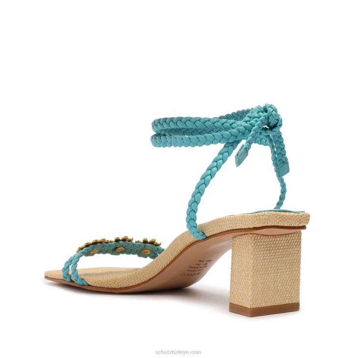 Schutz N42F140hina orta atanado deri sandalet nehir suyu