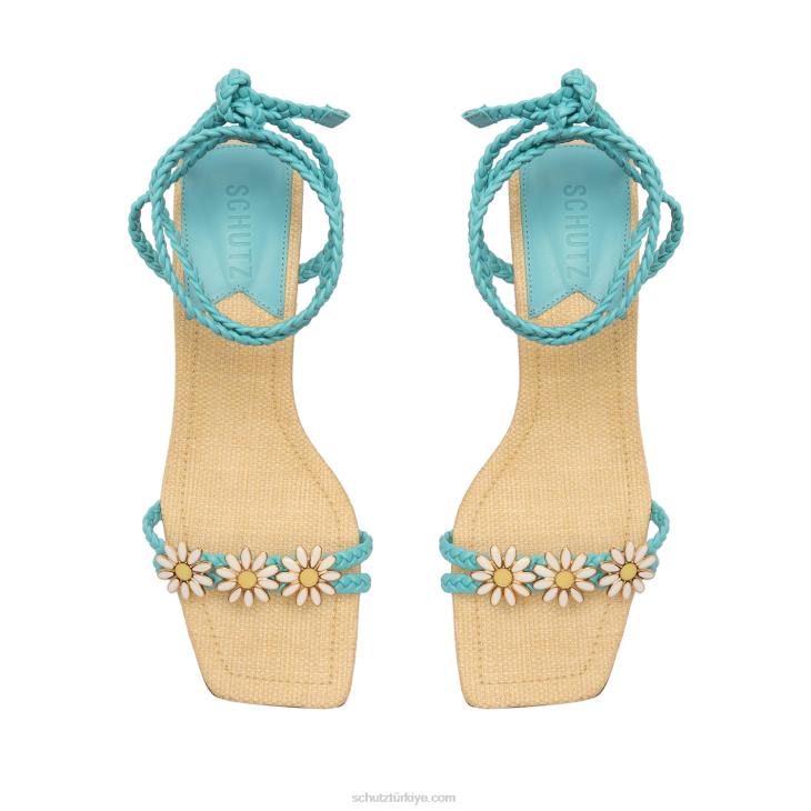 Schutz N42F140hina orta atanado deri sandalet nehir suyu