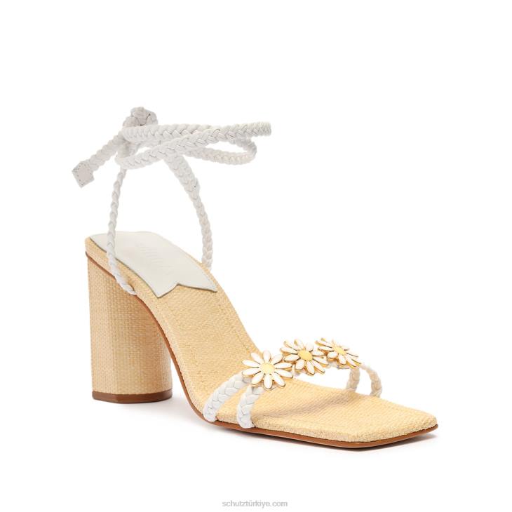Schutz N42F141hina atanado deri sandalet beyaz