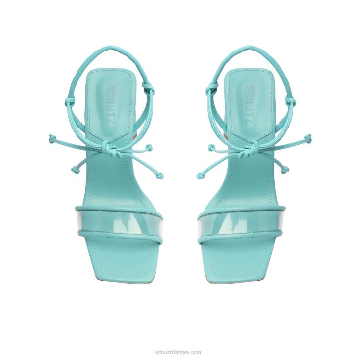 Schutz N42F142gianna nappa deri sandalet nehir suyu