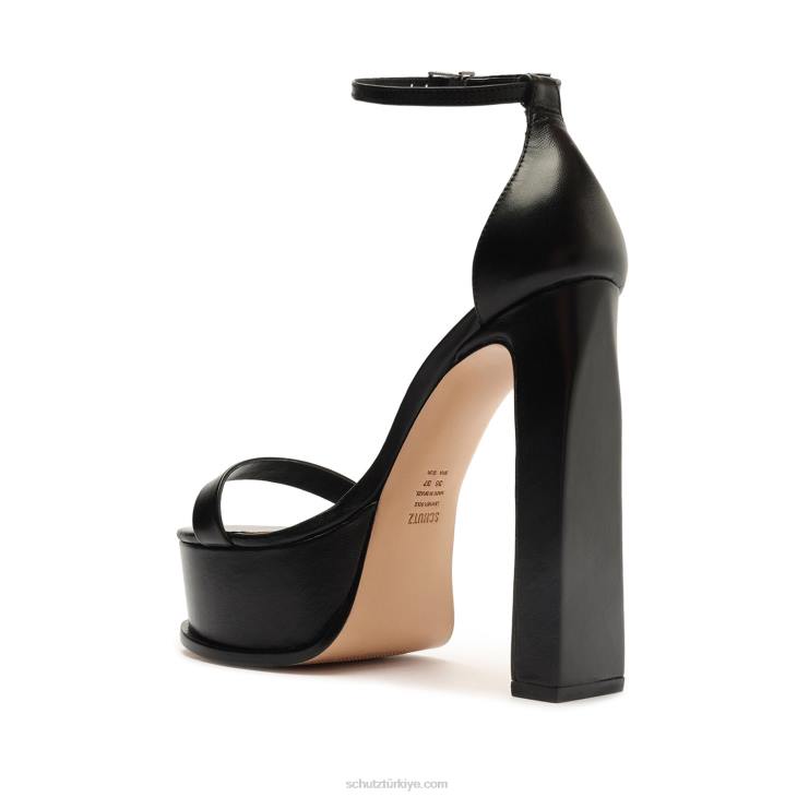Schutz N42F146suzy lee platform napa deri sandalet siyah
