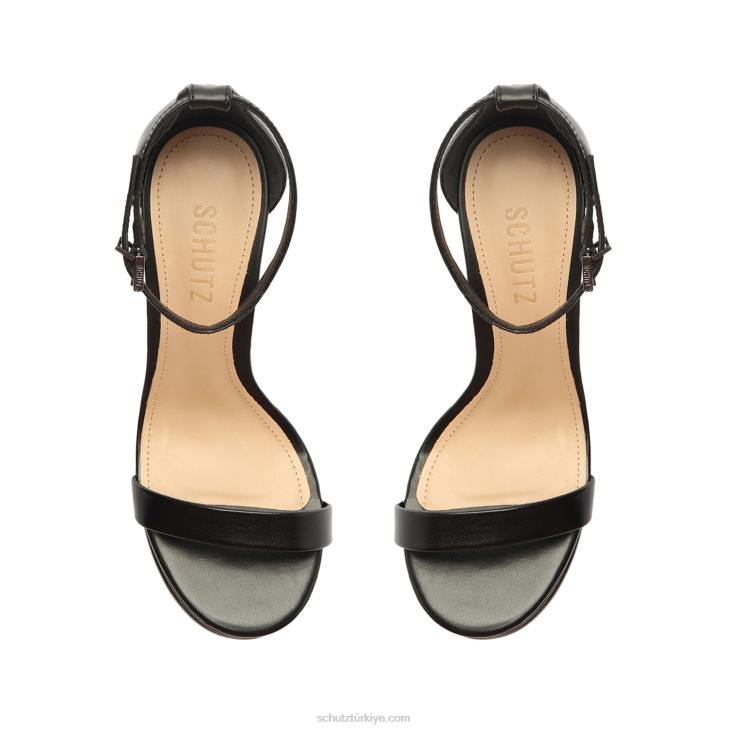 Schutz N42F146suzy lee platform napa deri sandalet siyah