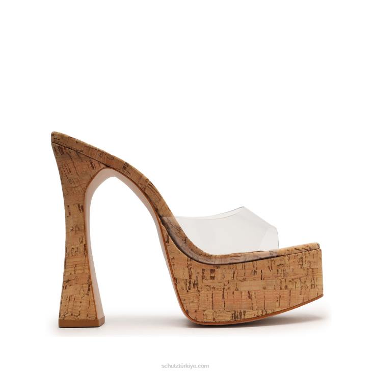 Schutz N42F148haila vinil ve mantar sandalet doğal mantar