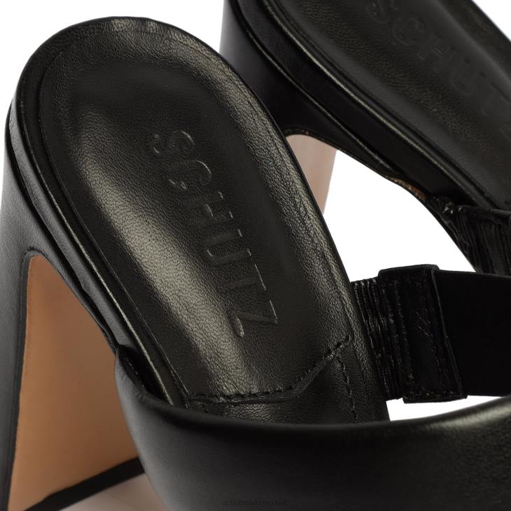 Schutz N42F198mully nappa deri sandalet siyah