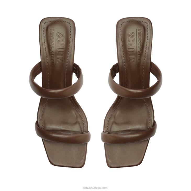 Schutz N42F199ully lo rebecca allen nappa deri sandalet çıplak ben