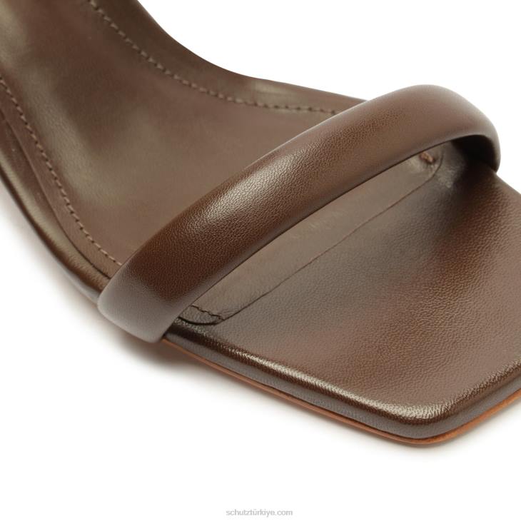 Schutz N42F199ully lo rebecca allen nappa deri sandalet çıplak ben