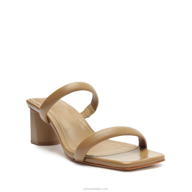 Schutz N42F204ully lo rebecca allen nappa deri sandalet çıplak ii