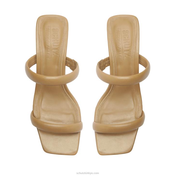 Schutz N42F204ully lo rebecca allen nappa deri sandalet çıplak ii