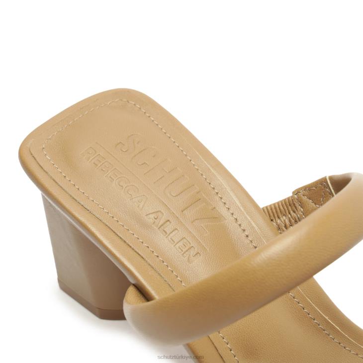 Schutz N42F204ully lo rebecca allen nappa deri sandalet çıplak ii