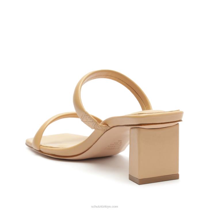 Schutz N42F206ully lo rebecca allen nappa deri sandalet çıplak IV