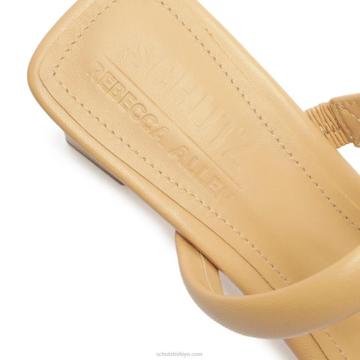 Schutz N42F206ully lo rebecca allen nappa deri sandalet çıplak IV