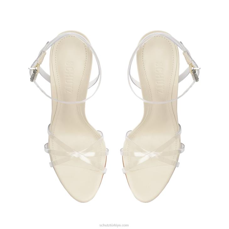 Schutz N42F222amelia lüks napa sandalet inci